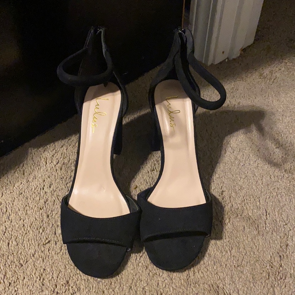black heels